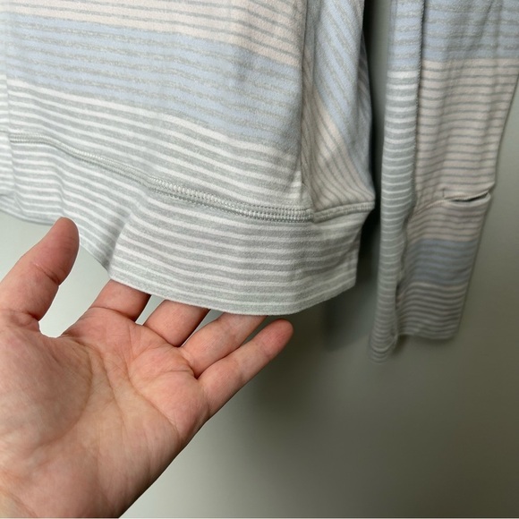 Lululemon Think Fast Long Sleeve Striped Athletic Shirt - Picture 7 of 8